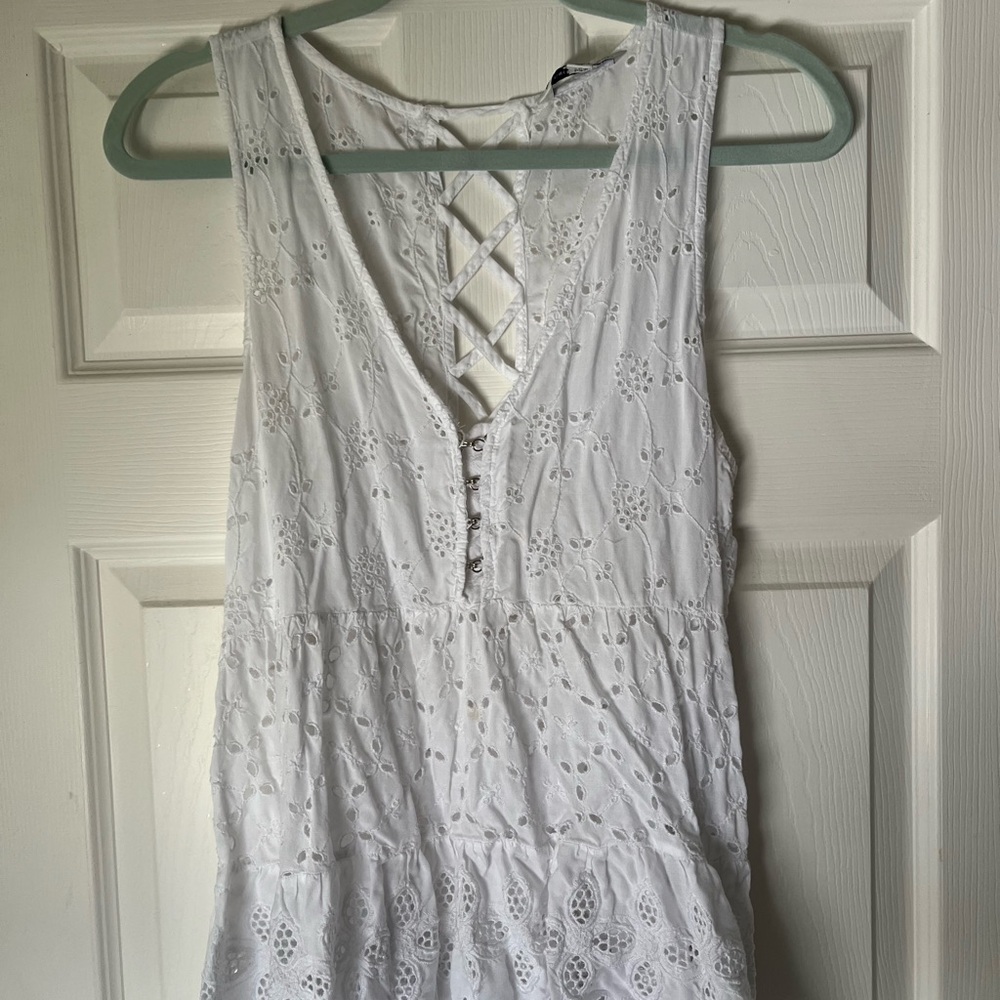 American Eagle Outfitters White Lace Top